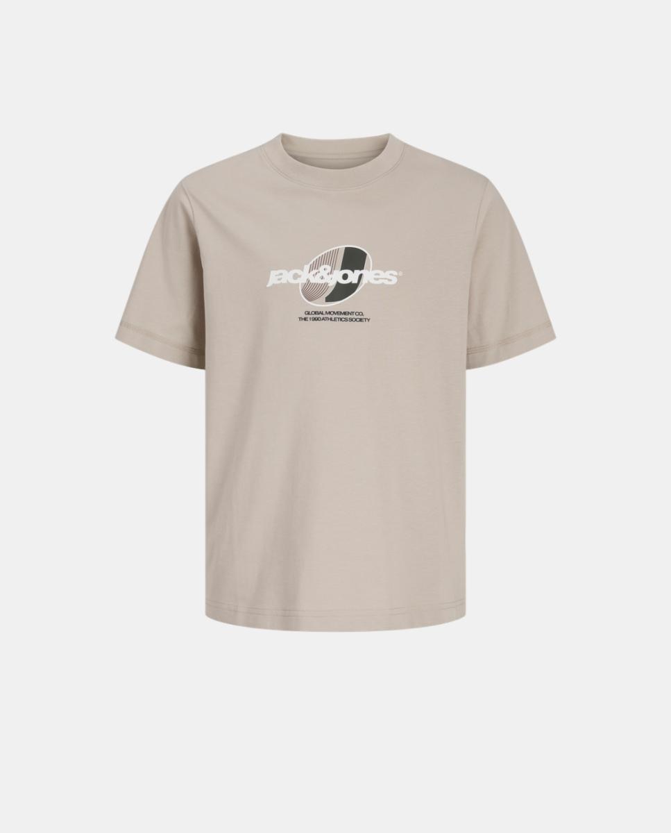 Camiseta de niño manga corta con back print - Jack & Jones - Natural Natural-7