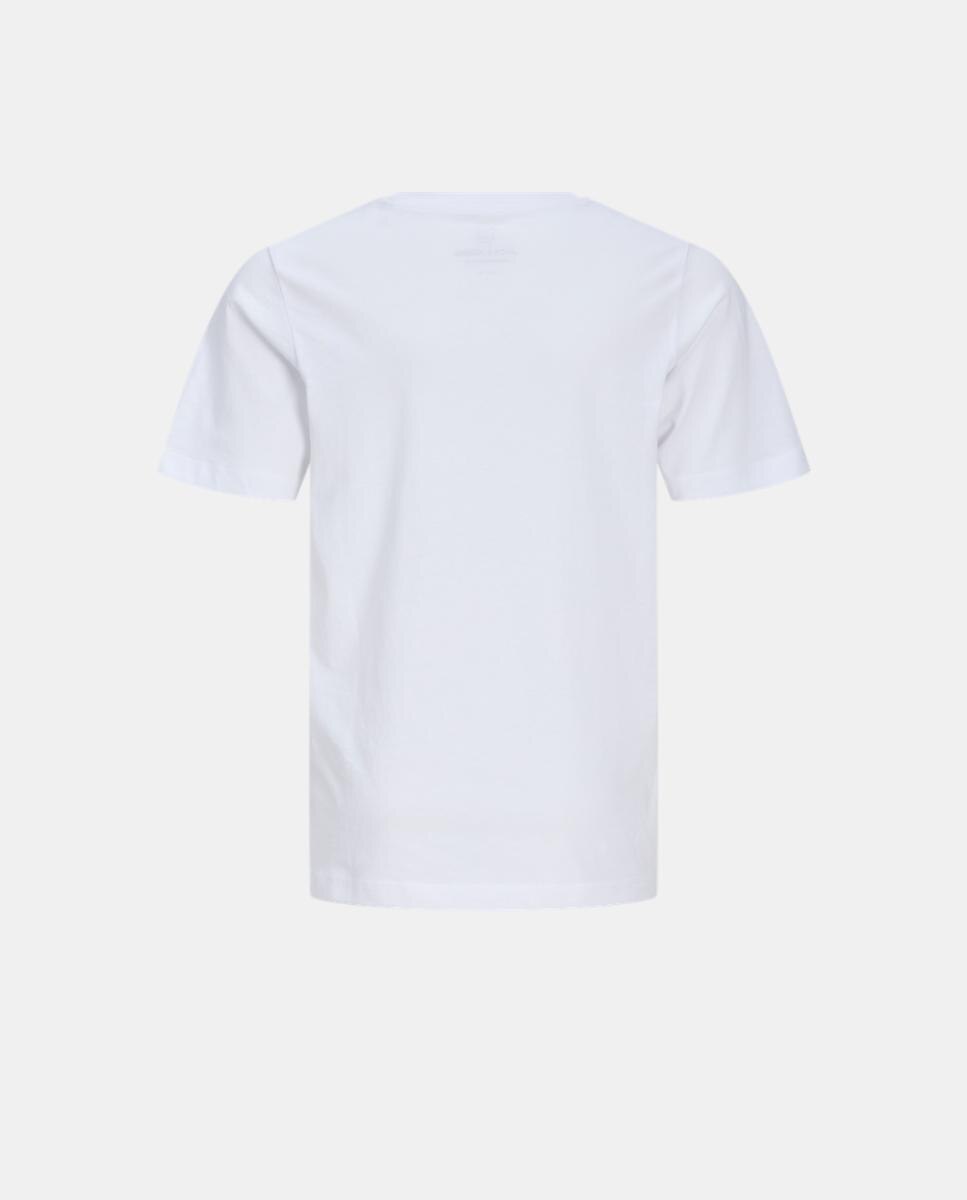 Camiseta de niño manga corta con back print - Jack & Jones - Blanco Blanco-8