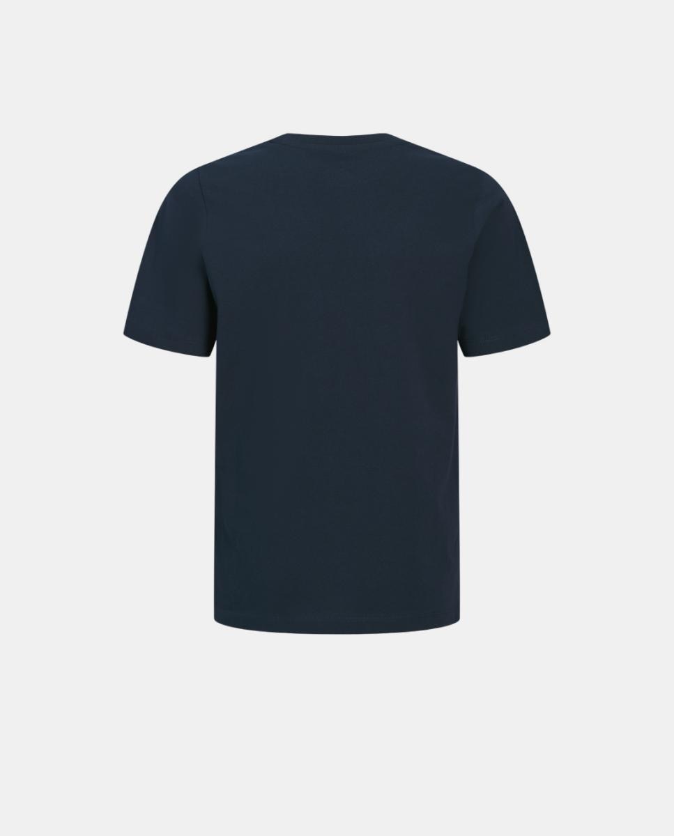 T-shirt de Manga Curta com Estampado à Frente Azul-marinho-8