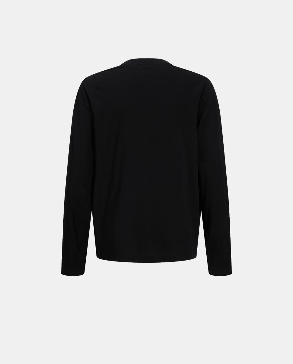 Camiseta de niño manga larga con print frontal - Jack & Jones - Negro Negro-6