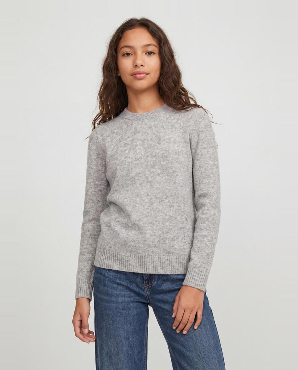 Jersey de punto liso de niña - Jack & Jones - Gris claro Gris claro-1