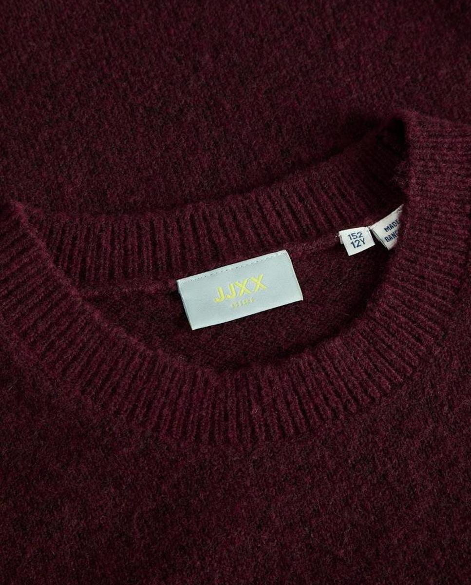 Camisola de Malha de Ponto Liso Bordeaux-7