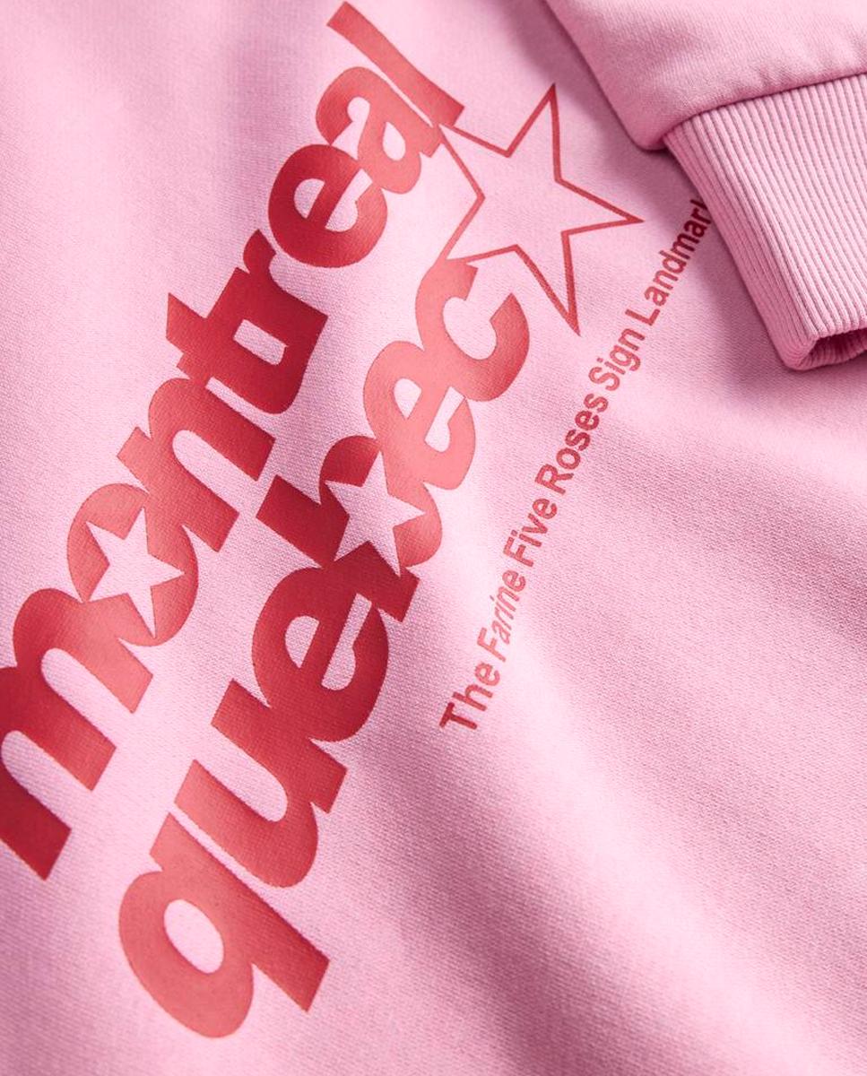 Sudadera con print frontal de niña - Jack & Jones - Rosa Rosa-7