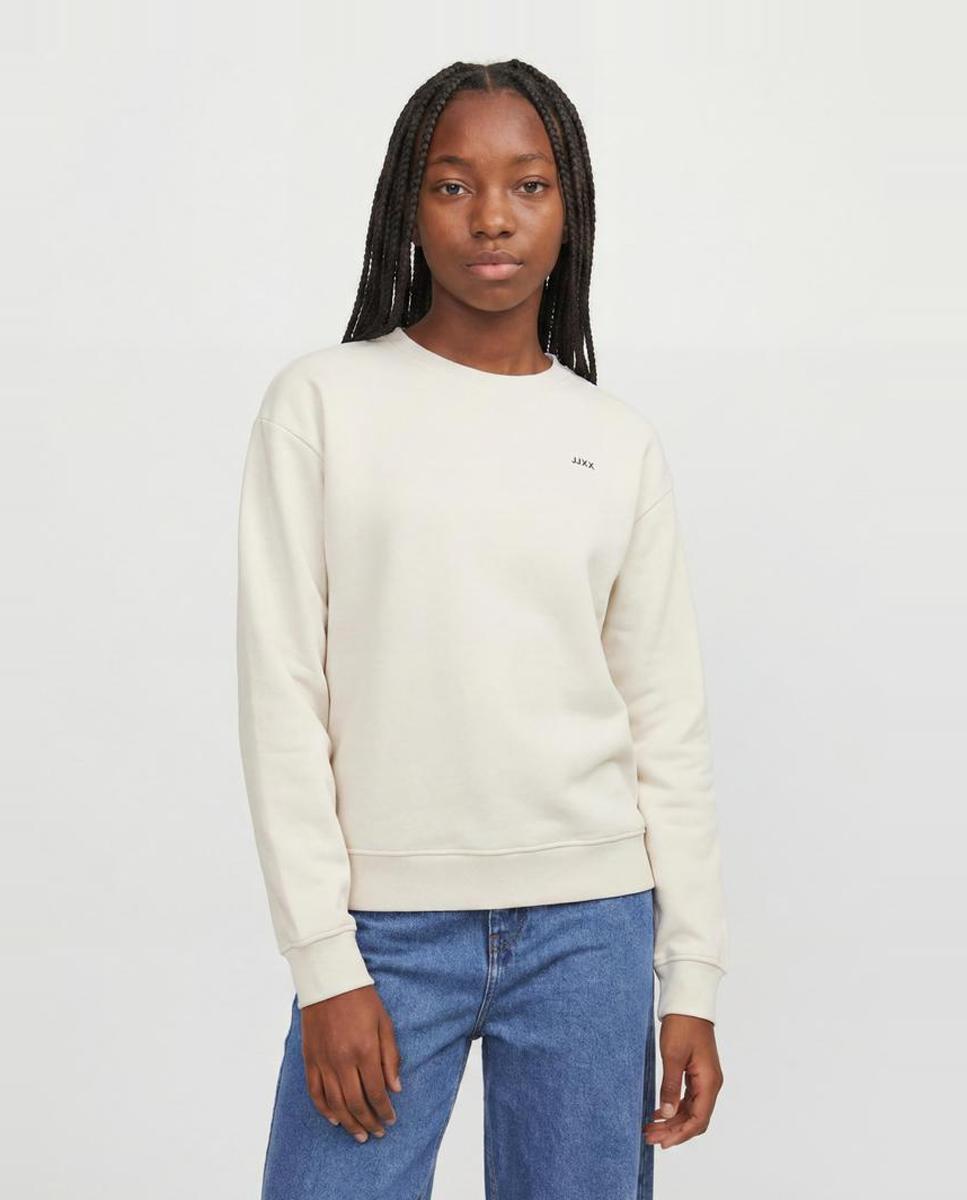 Sudadera lisa de niña - Jack & Jones - Natural Natural-1