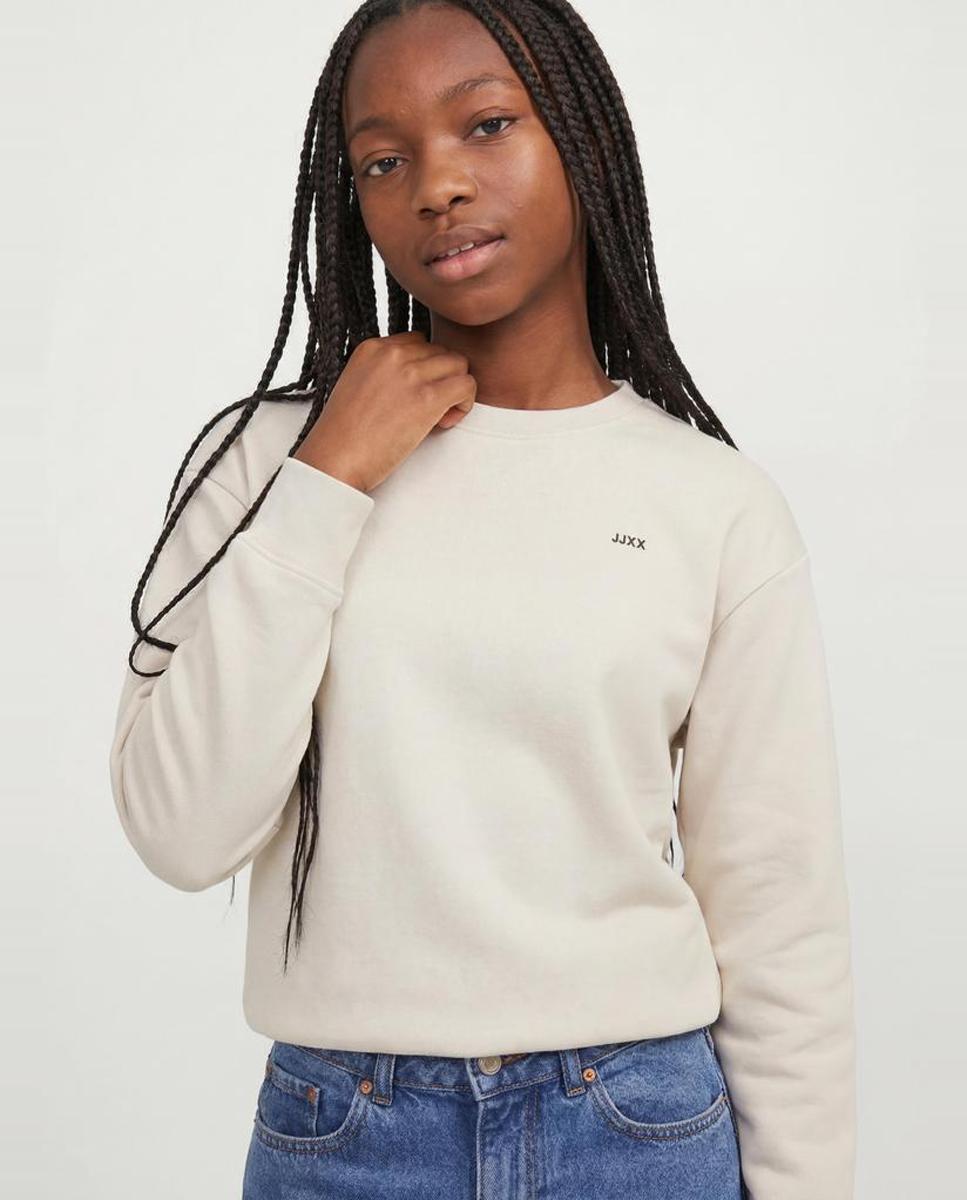 Sudadera lisa de niña - Jack & Jones - Natural Natural-3