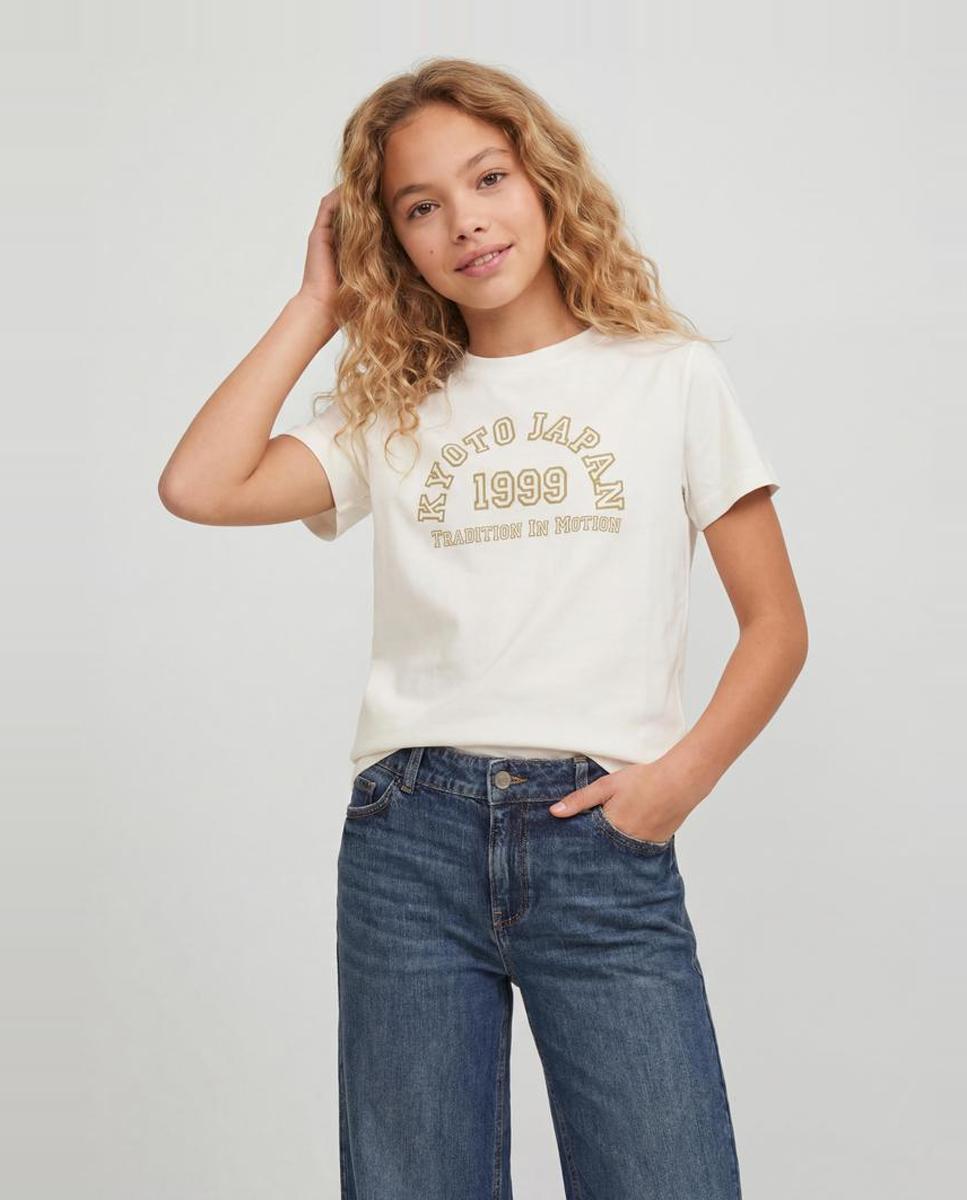 Camiseta con print frontal de niña - Jack & Jones - Blanco Blanco-3