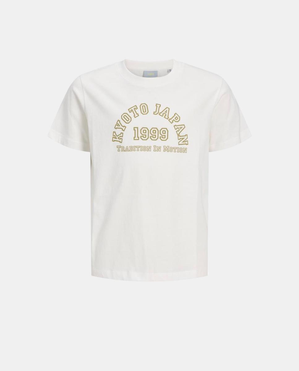 Camiseta con print frontal de niña - Jack & Jones - Blanco Blanco-5
