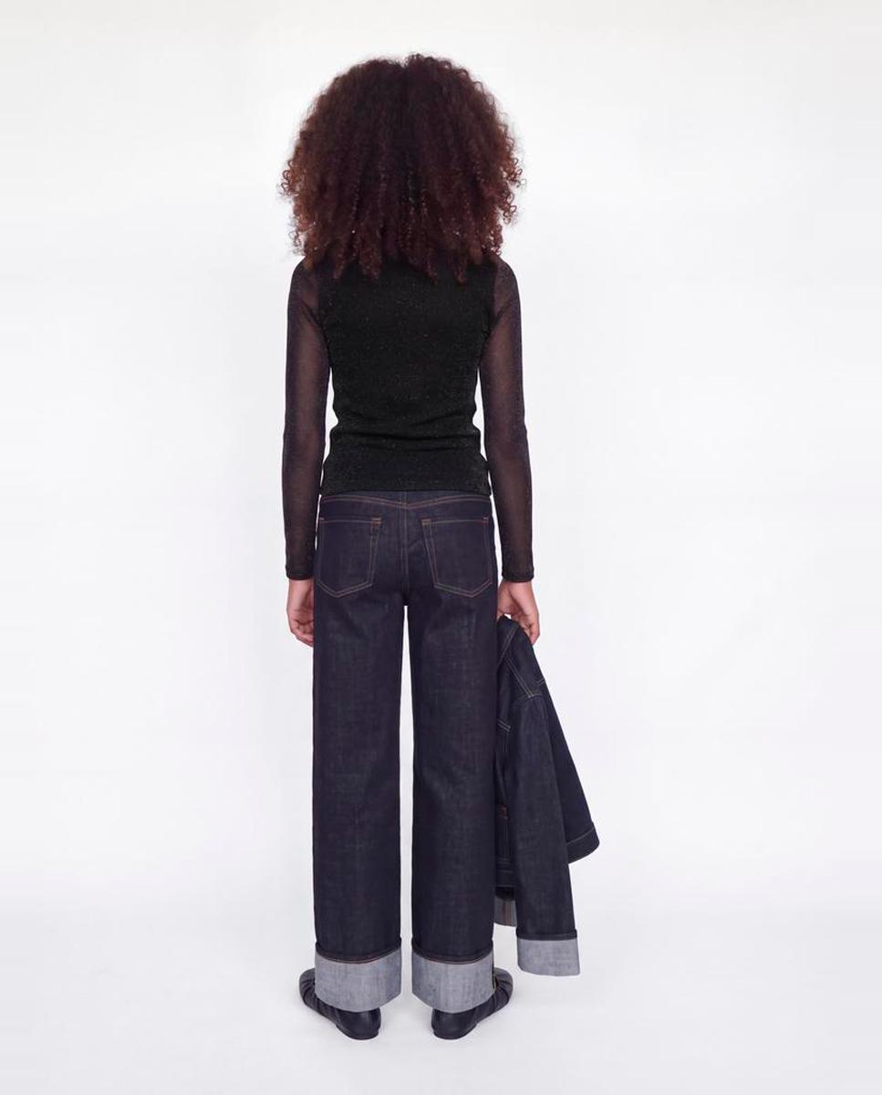 Top de niña de manga larga con brillos - Jack & Jones - Negro Negro-2