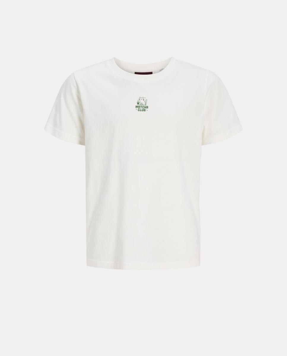 Camiseta con print frontal de niña - Jack & Jones - Blanco Blanco-1
