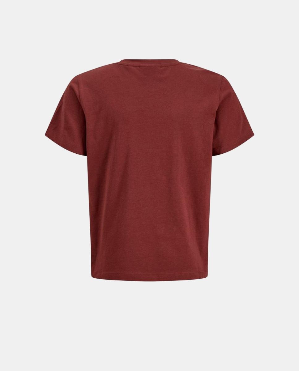 Camiseta con print frontal de niña - Jack & Jones - Marrón Marrón-2