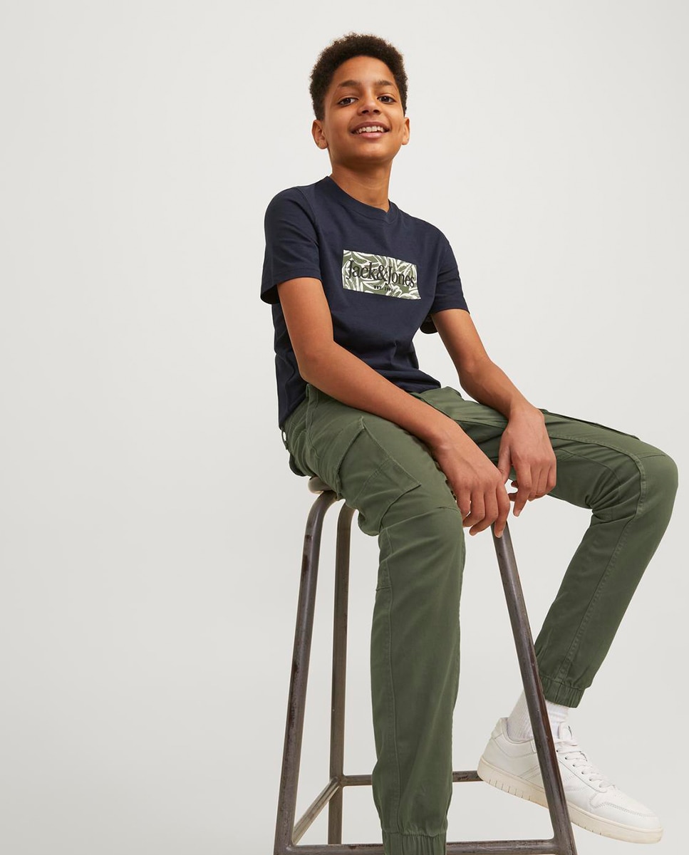Calças Cargo Slim Fit Jack & Jones Caqui-2