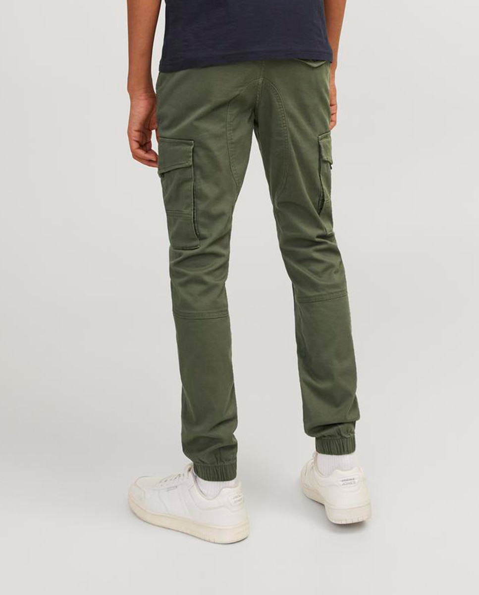 Calças Cargo Slim Fit Jack & Jones Caqui-3