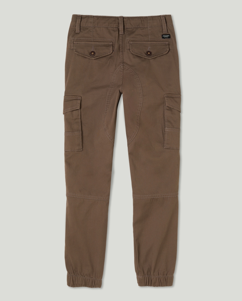 Calças Cargo Slim Taupe-2