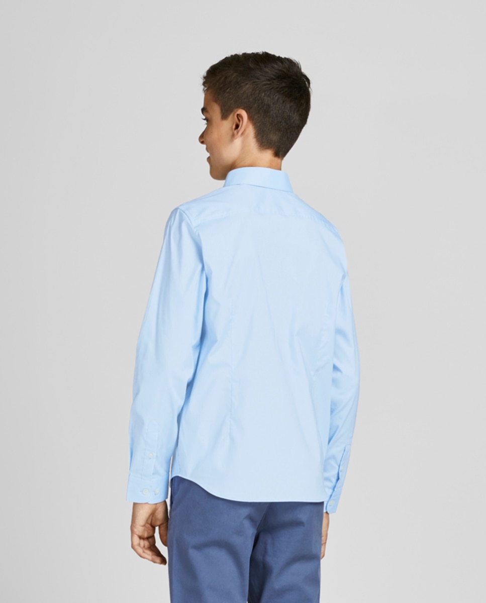 Camisa básica de niño en azul - Jack & Jones - Azul claro Azul claro-2