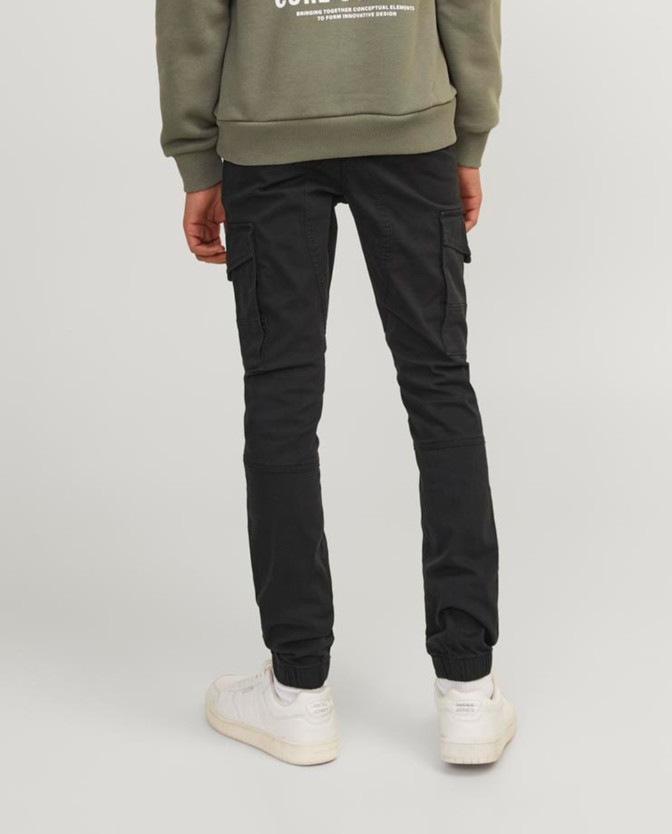 Calças sportswear de menino Jack & Jones pretas Preto-2