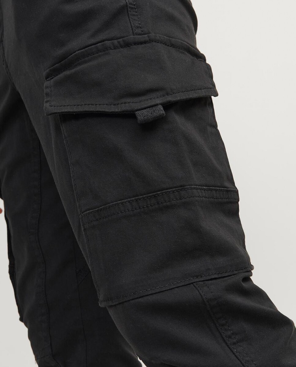 Calças sportswear de menino Jack & Jones pretas Preto-5