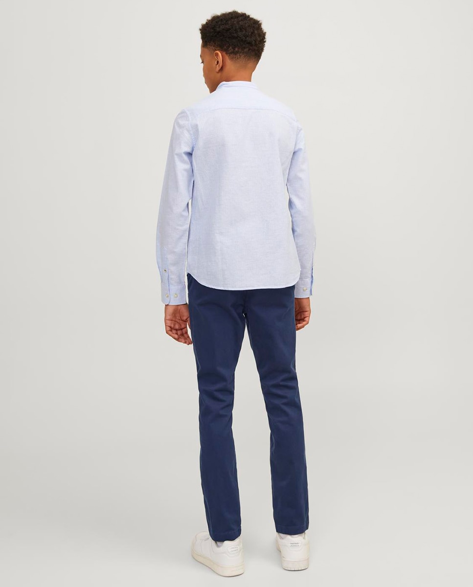 Calças chino azuis de menino Jack & Jones Azul-marinho-2
