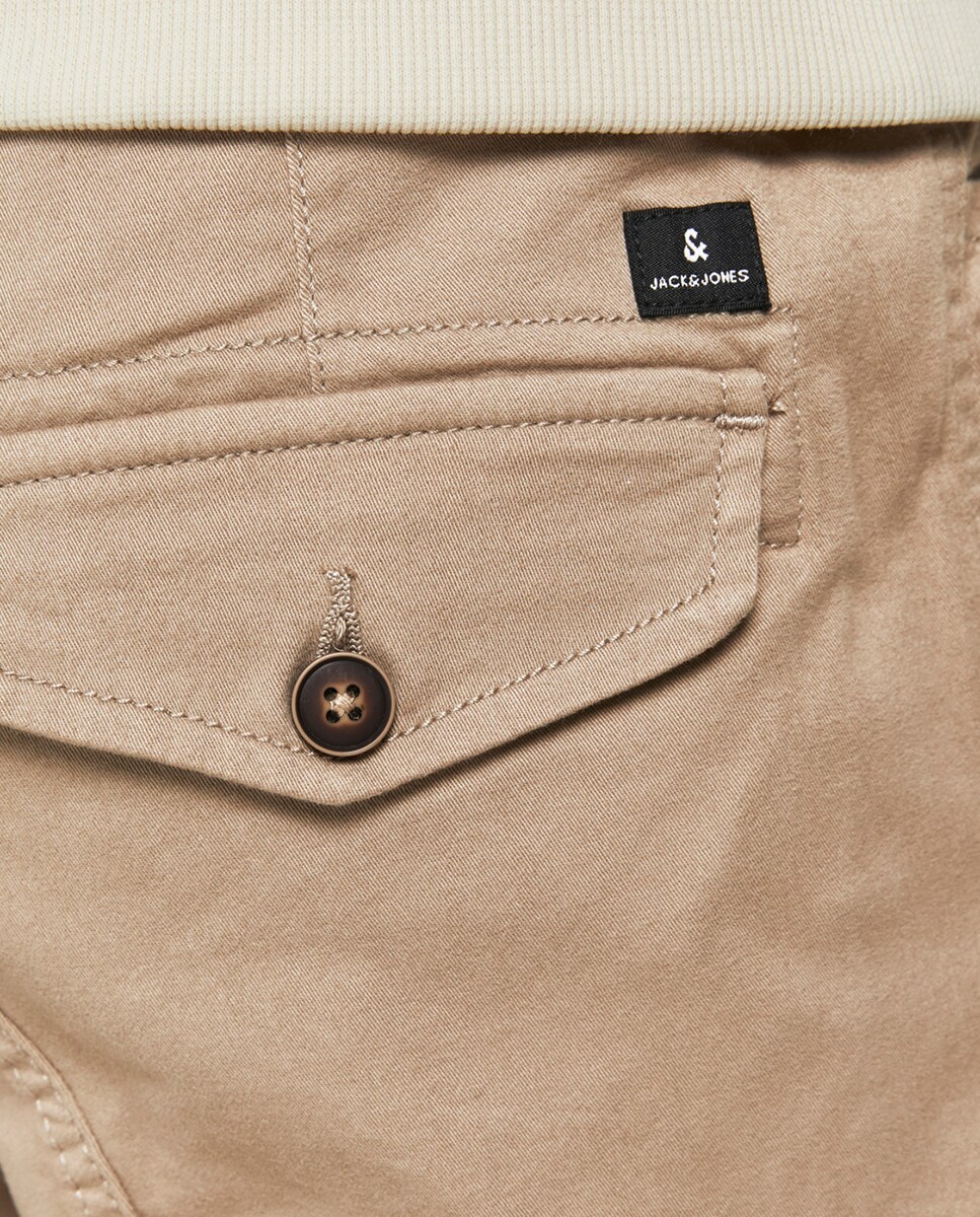 Calças cargo Bege-8