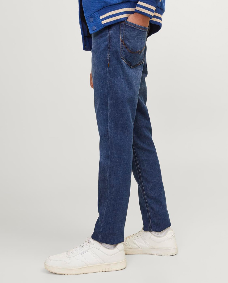 Jeans de Algodão Orgânico - Azul Jack & Jones Azul-3