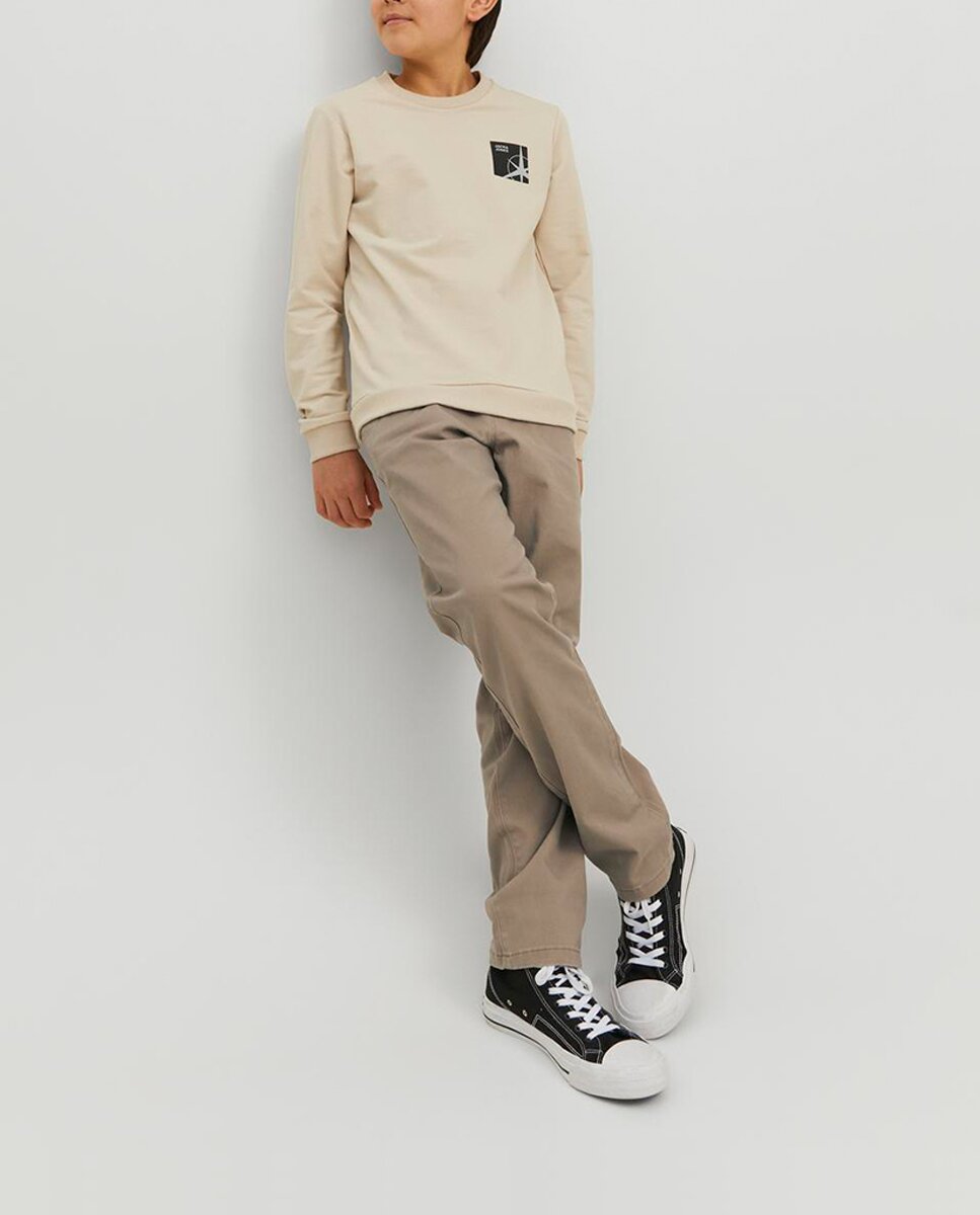 Imagen 1 de Pantalón liso de niño tipo chino Beige