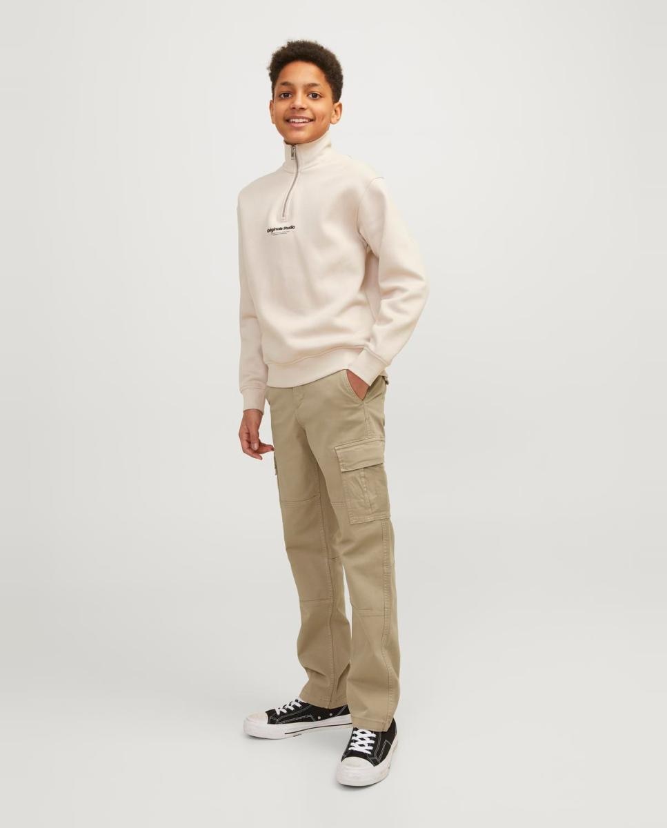 Imagen 1 de Pantalón cargo de niño relaxed fit Beige