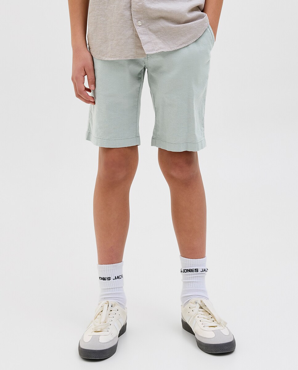 Bermudas chino Verde Água-2