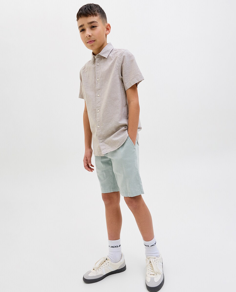 Bermudas chino Verde Água-6