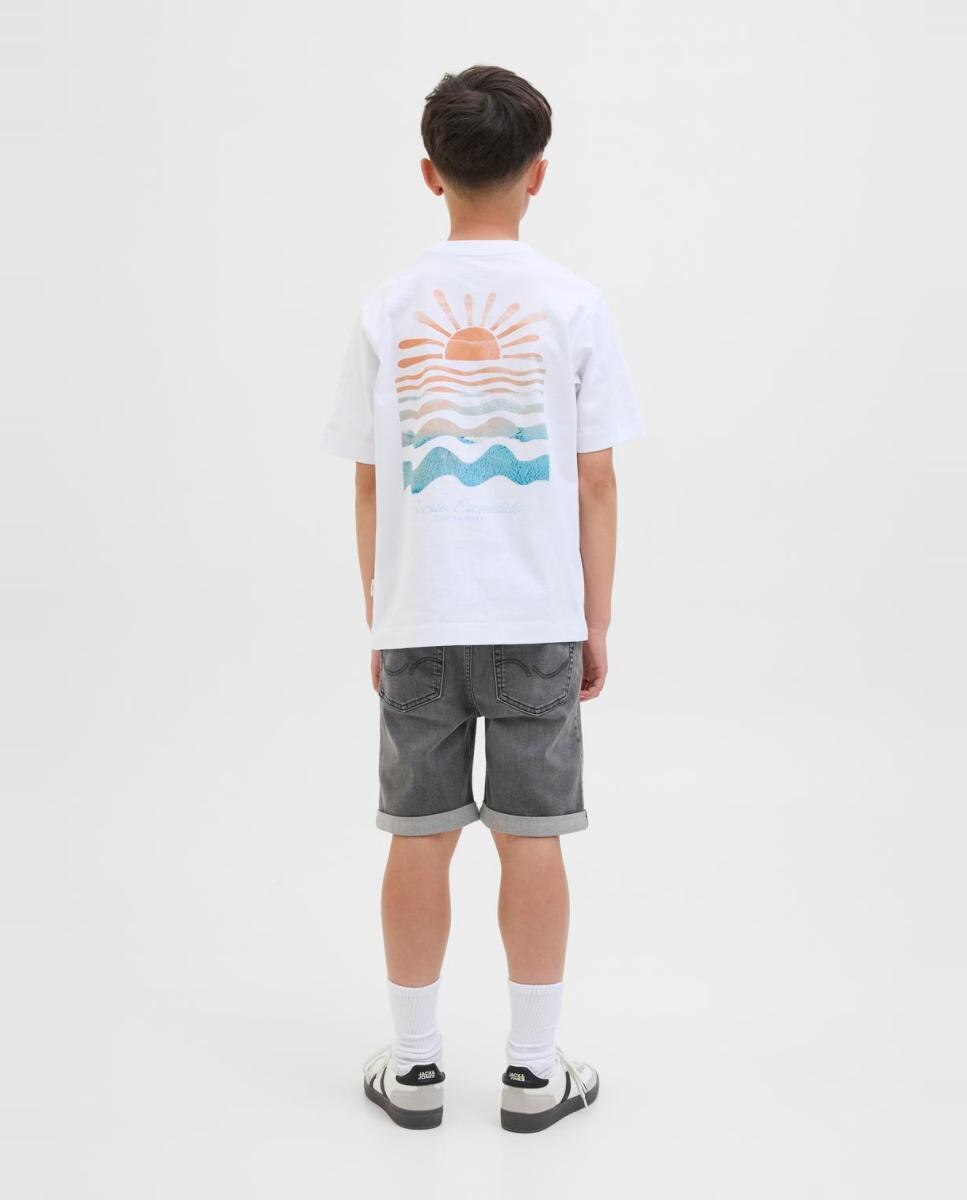 Bermuda denim de niño regular fit - Jack & Jones - Gris Gris-2