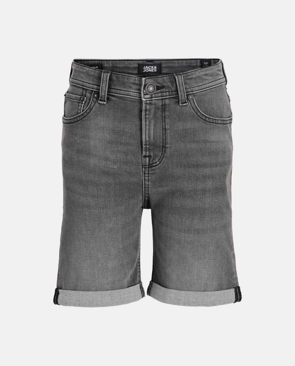 Bermuda denim de niño regular fit - Jack & Jones - Gris Gris-5