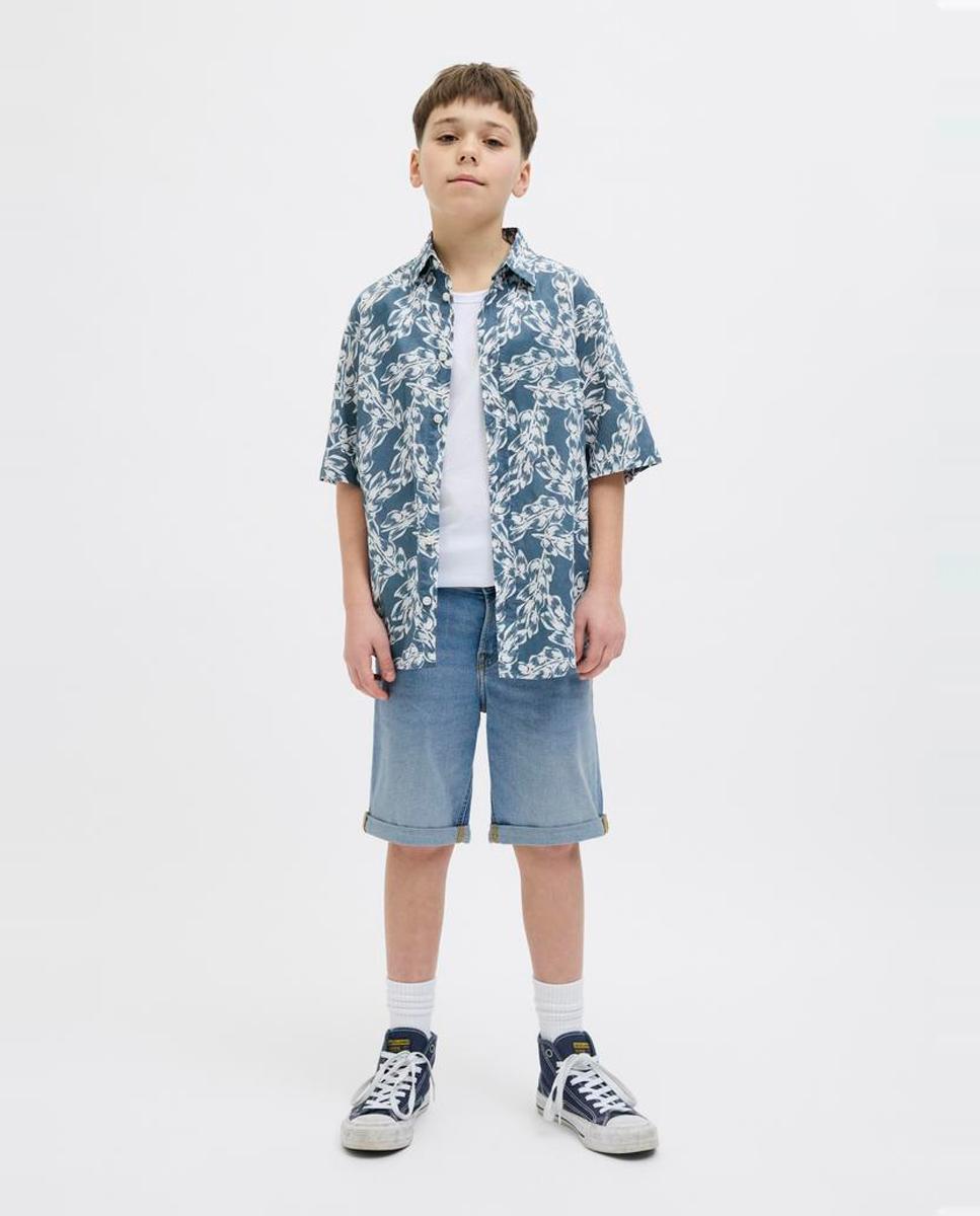Bermuda denim de niño regular fit - Jack & Jones - Azul índigo Azul índigo-1