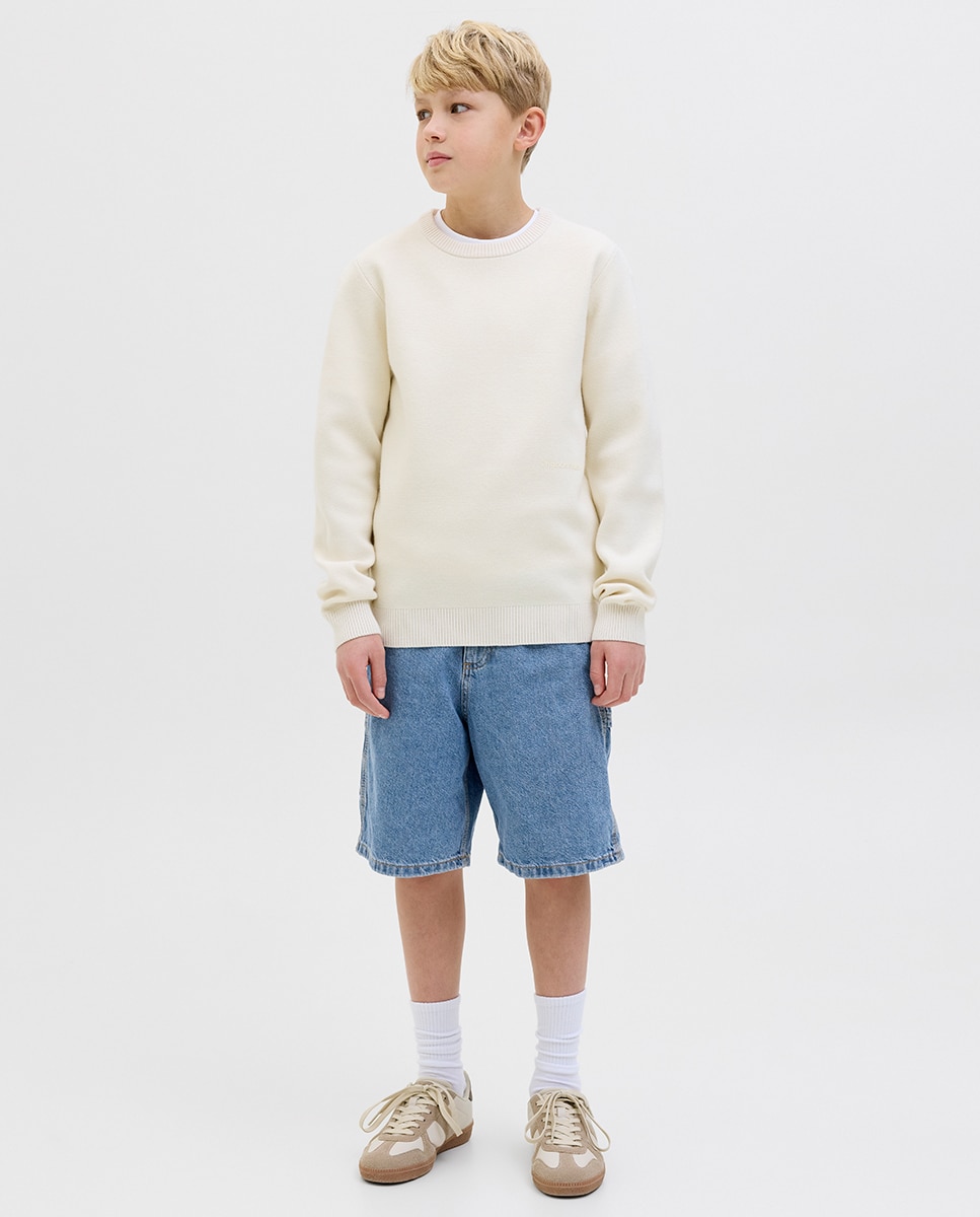 Bermudas de Ganga Relaxed Fit Azul-índigo-1