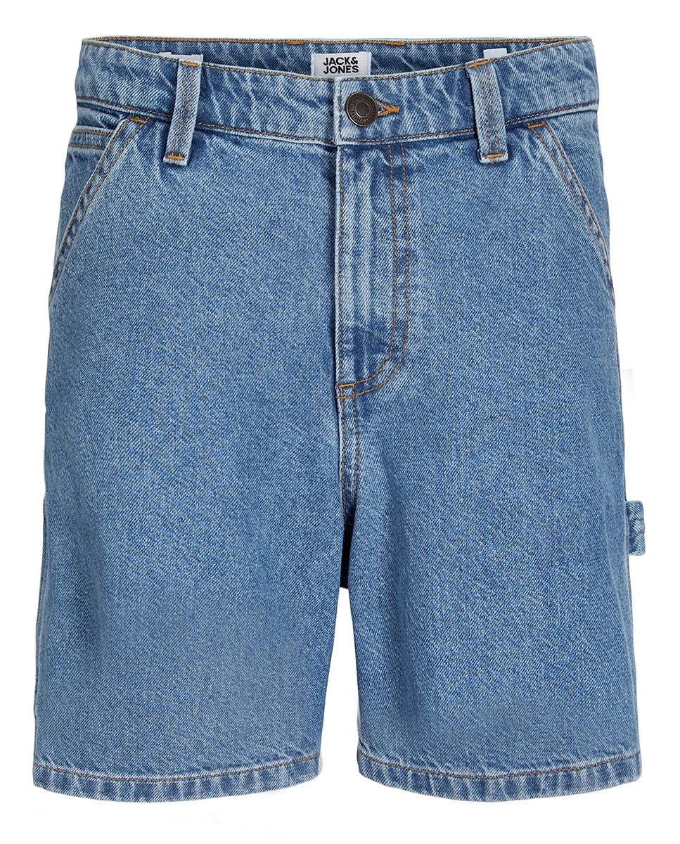 Bermudas de Ganga Relaxed Fit Azul-índigo-7