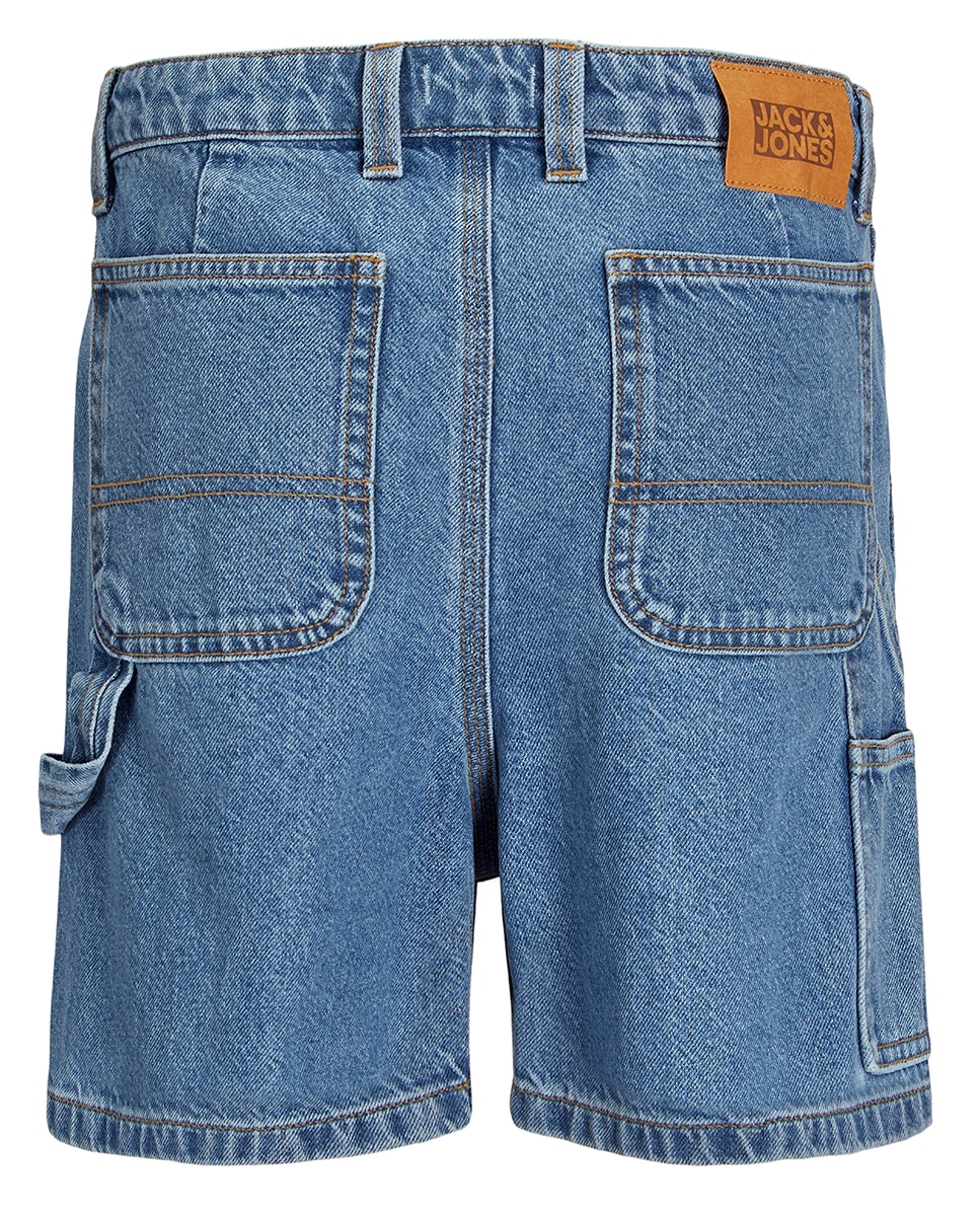 Bermudas de Ganga Relaxed Fit Azul-índigo-8