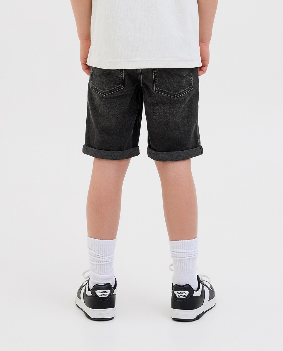 Bermudas de Ganga Regular Fit Preto-3