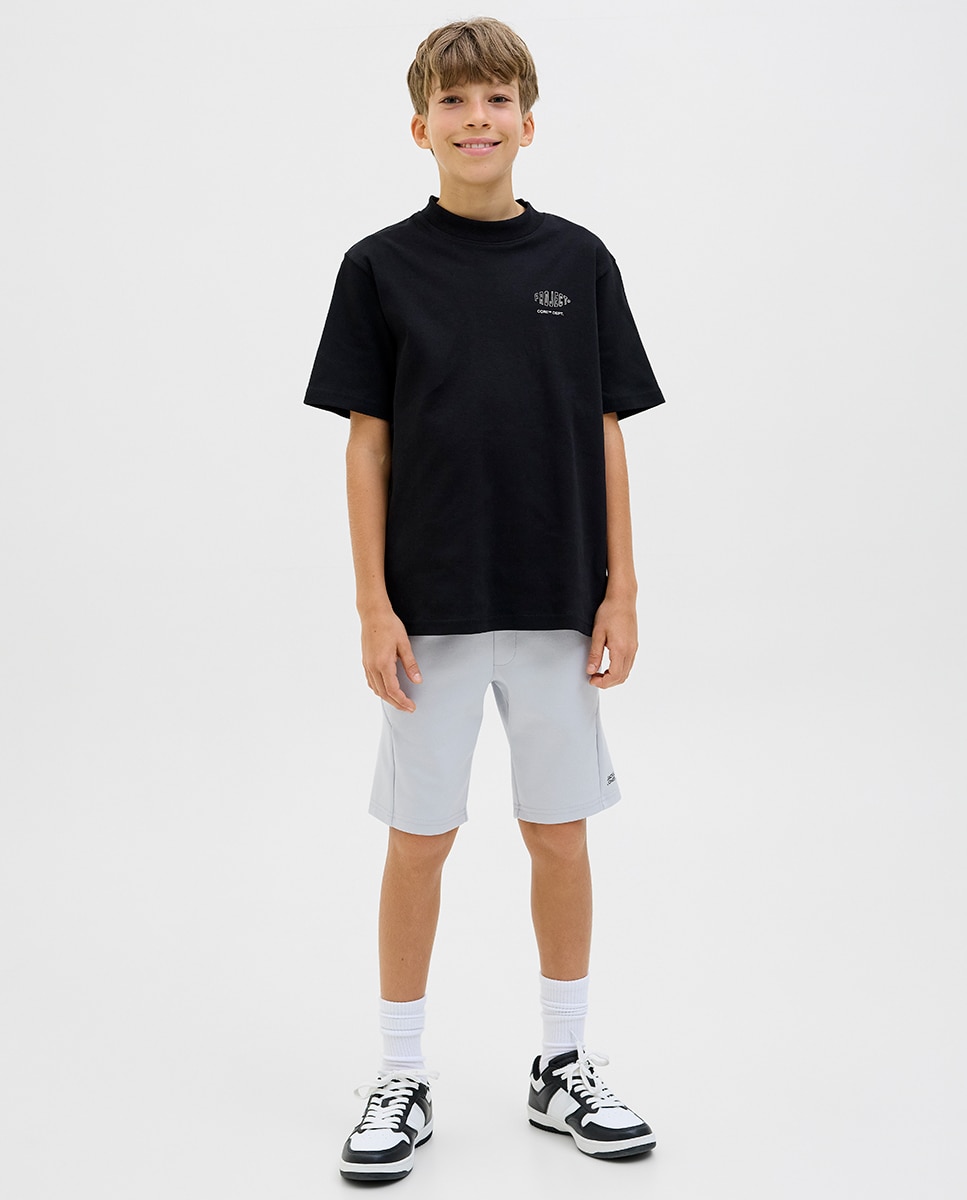 Imagem 0 de Bermudas de Fato de Treino com Detalhe Lateral e Corte Regular