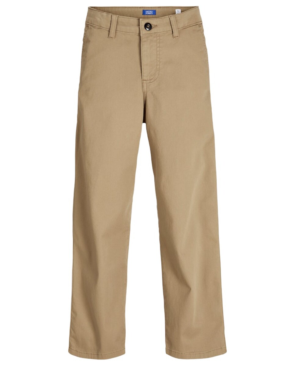 Calças Lisas com Bolso Lateral Castanho-claro-7