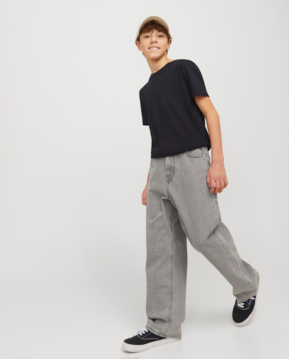 Vaquero de niño baggy fit - Jack & Jones - Gris Gris-5