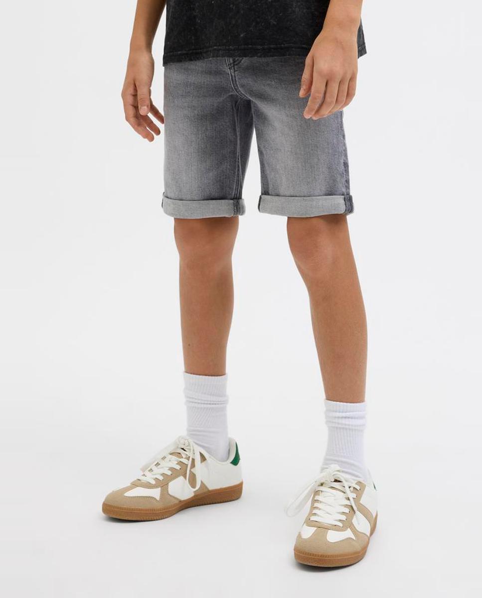 Bermudas de Ganga Regular Fit Cinzento-claro-2
