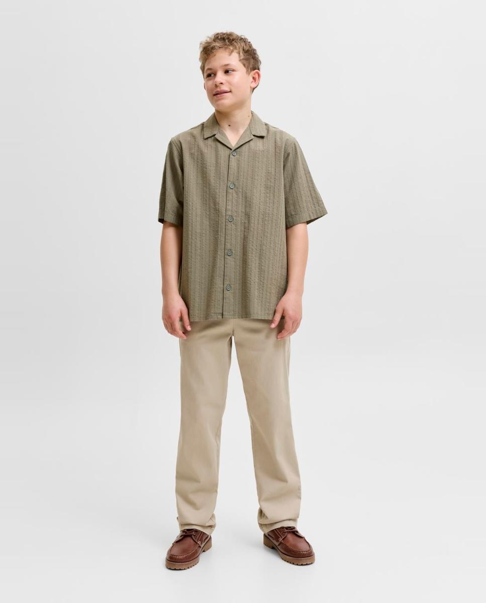 Calças Chino Lisas Jack & Jones Bege-1