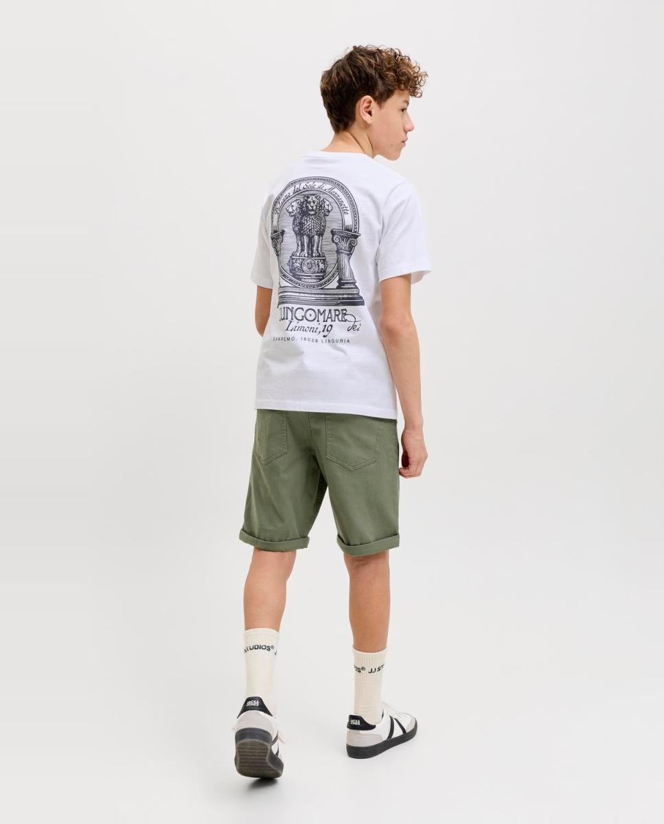Bermuda de niño regular fit - Jack & Jones - Beige Verde-3
