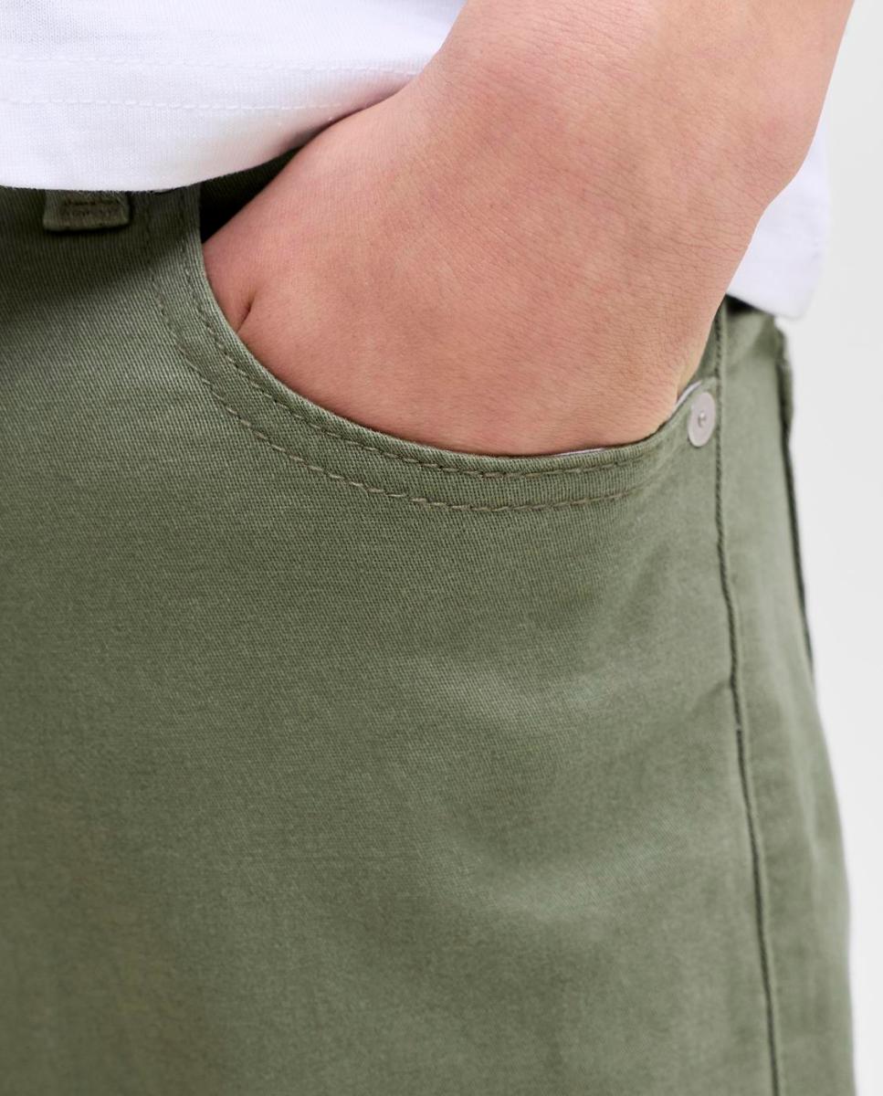 Bermuda de niño regular fit - Jack & Jones - Beige Verde-4