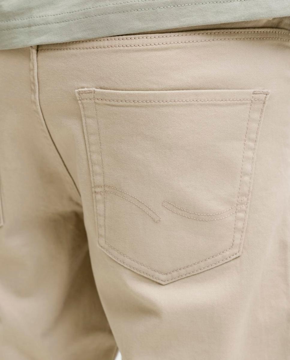 Bermudas Regular Fit Bege-4