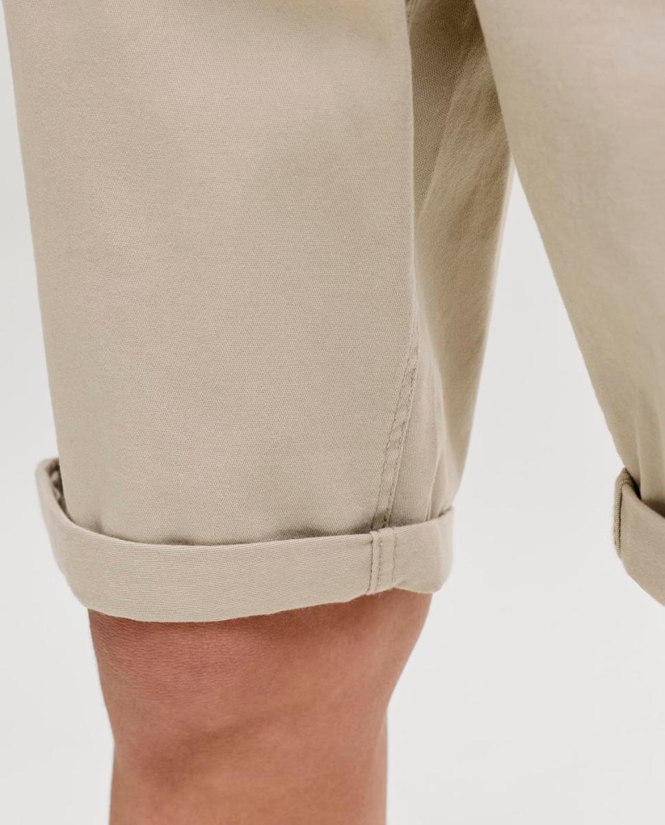 Bermudas Regular Fit Bege-5