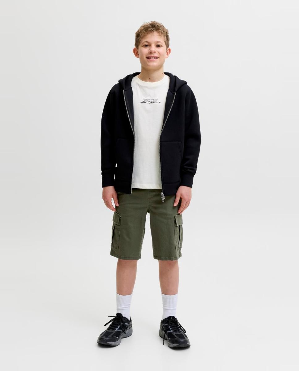 Bermudas Cargo Relaxed Fit Jack & Jones Verde-escuro-1