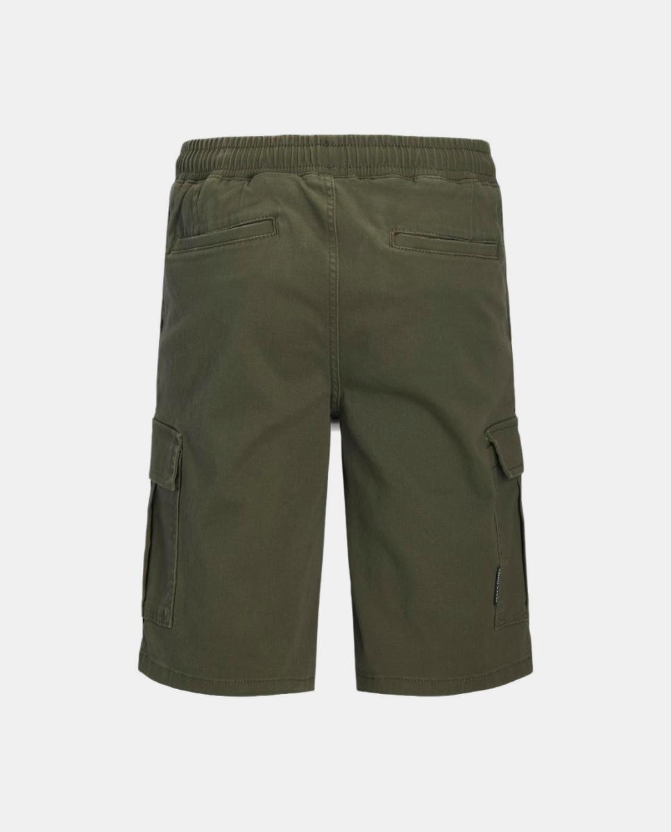 Bermudas Cargo Relaxed Fit Verde-escuro-2