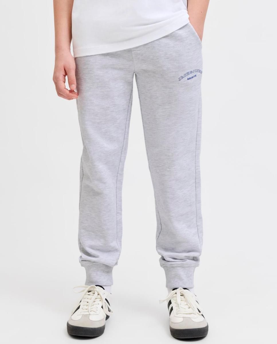 Calças Desportivas Lisas Jack & Jones Cinzento-2