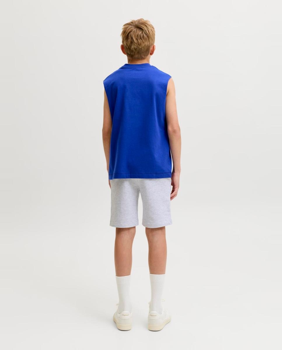Bermudas desportivas de menino com logótipo Cinzento-3
