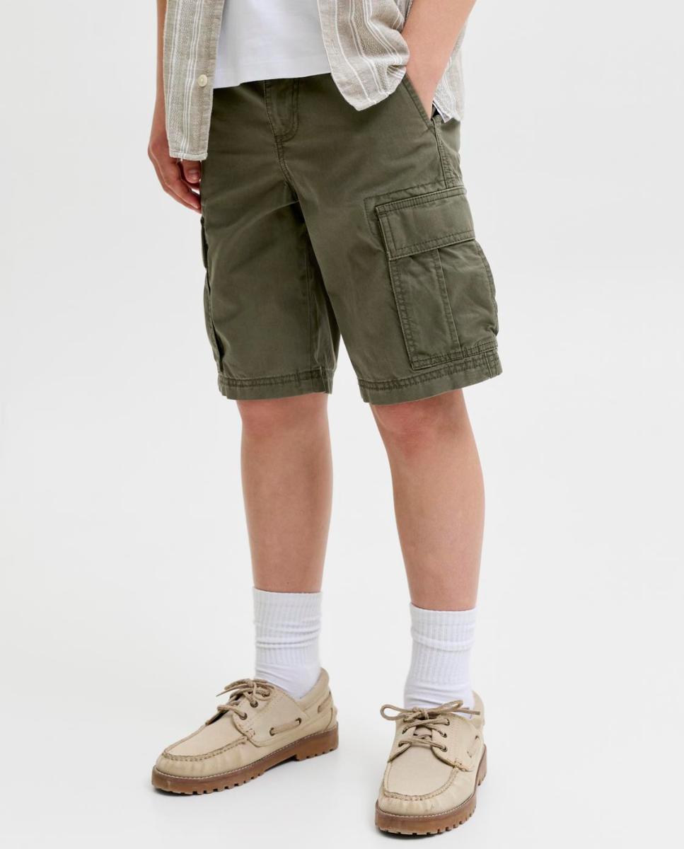 Bermudas Cargo Relaxed Fit Jack & Jones Verde-2