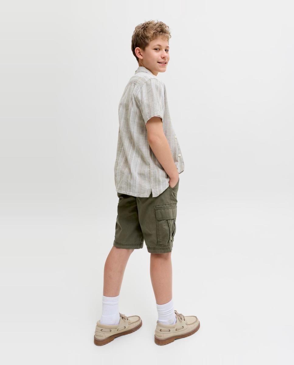 Bermudas Cargo Relaxed Fit Jack & Jones Verde-3