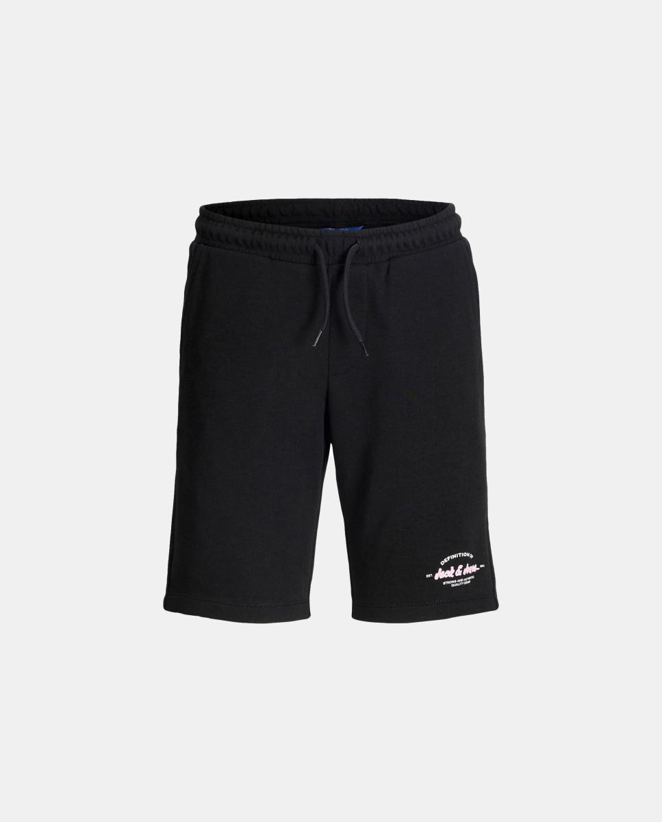 Bermuda deportiva de niño con logo - Jack & Jones - Negro Negro-6